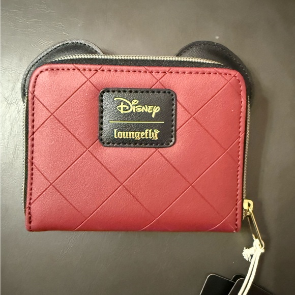 Disney Loungefly Minnie Mouse Wallet with velvet Bow - Picture 2 of 3